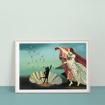 Load image into Gallery viewer, The Birth of Cat Venus Art Print