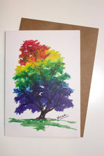 画像をギャラリービューアに読み込む, Rainbow Tree 'Life' Card by Guan Chow