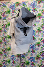Load image into Gallery viewer, Light Grey Recycled Rolled Top Backpack
