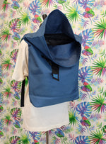 Load image into Gallery viewer, Petrol Recycled Rolled Top Backpack

