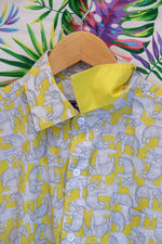 Load image into Gallery viewer, Temple Elephant Cotton Shirt
