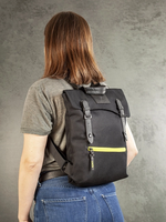 Load image into Gallery viewer, Fossa Recycled Backpack Black
