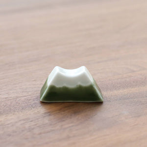 Gohobi Ceramic Mountain Fuji Chopstick Rest - Dark green