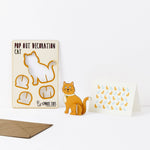 Load image into Gallery viewer, Pop Out Ginger Cat Greeting Card
