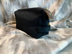 Load image into Gallery viewer, Black Heritage Waxed Canvas Wash Bag
