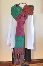 Load image into Gallery viewer, THE DARK DOCTOR LONG DR WHO TYPE SCARF VERY LONG
