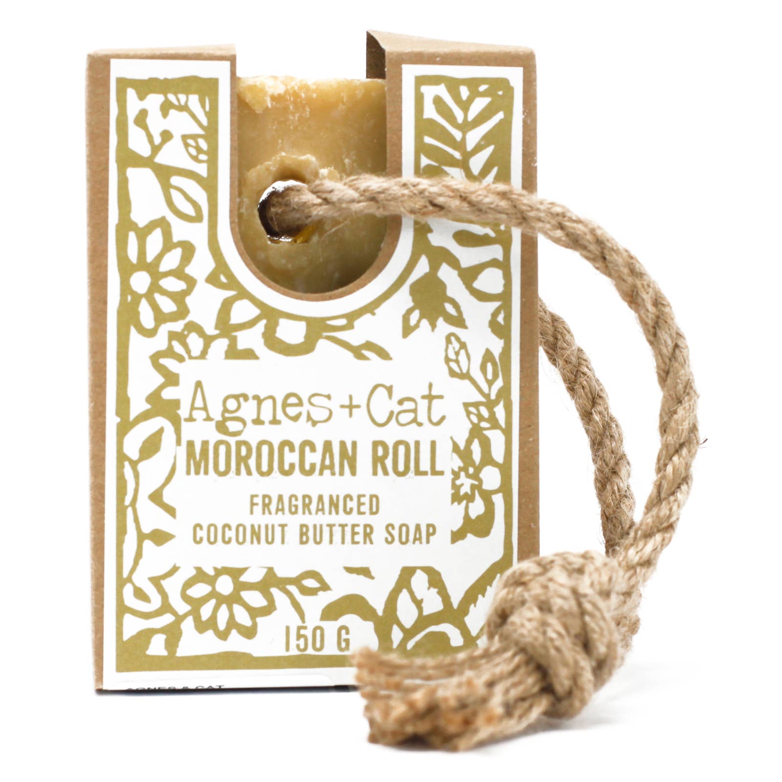 Moroccan Roll soap on a rope