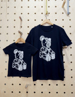 Load image into Gallery viewer, Teddy Love and Peace organic cotton t-shirt
