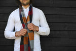 Load image into Gallery viewer, Multi Autumnal bamboo scarf by Swole Panda
