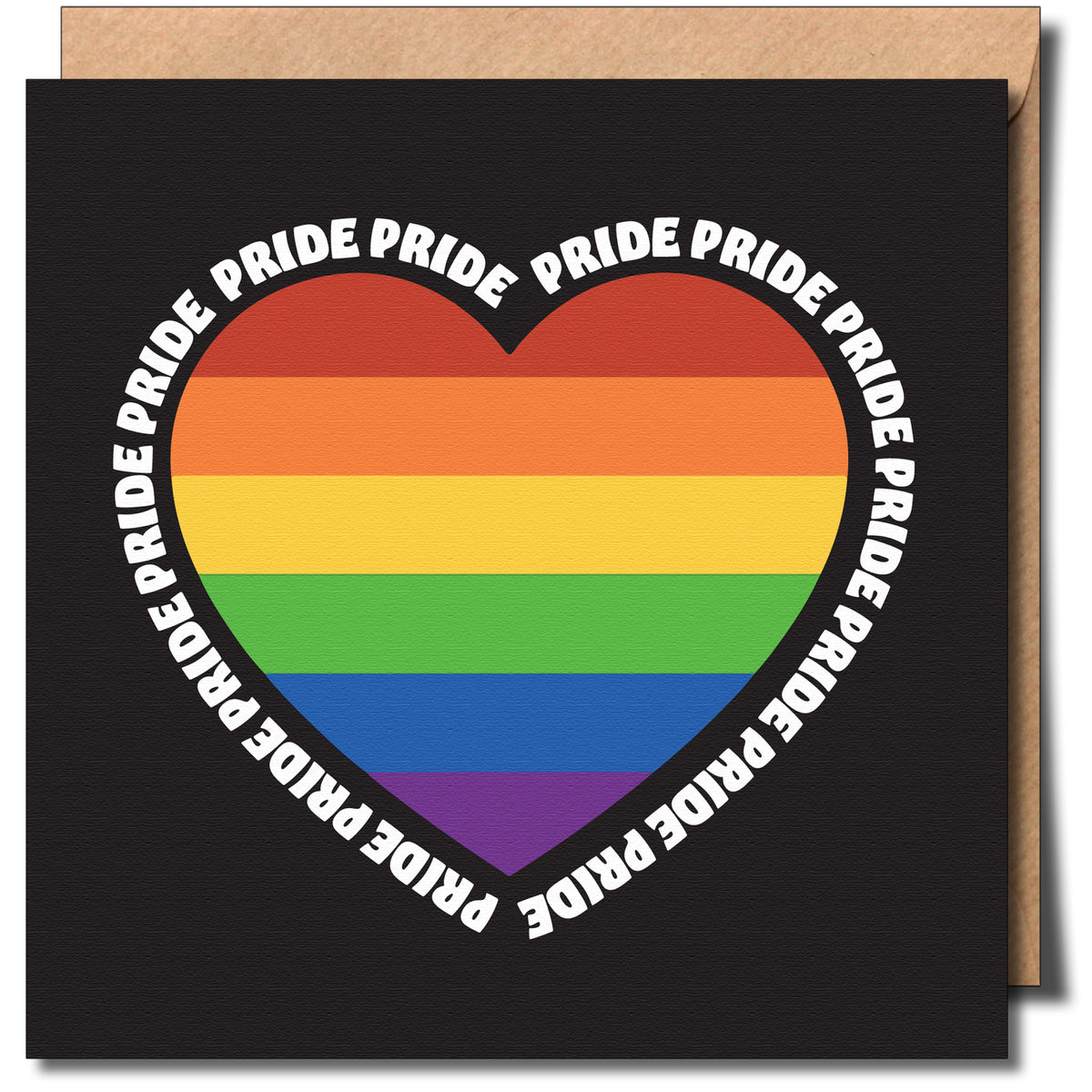 Rainbow Heart Pride card by Sent with Pride – Masato Jones