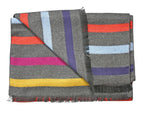 Load image into Gallery viewer, Multi fine stripe bamboo scarf
