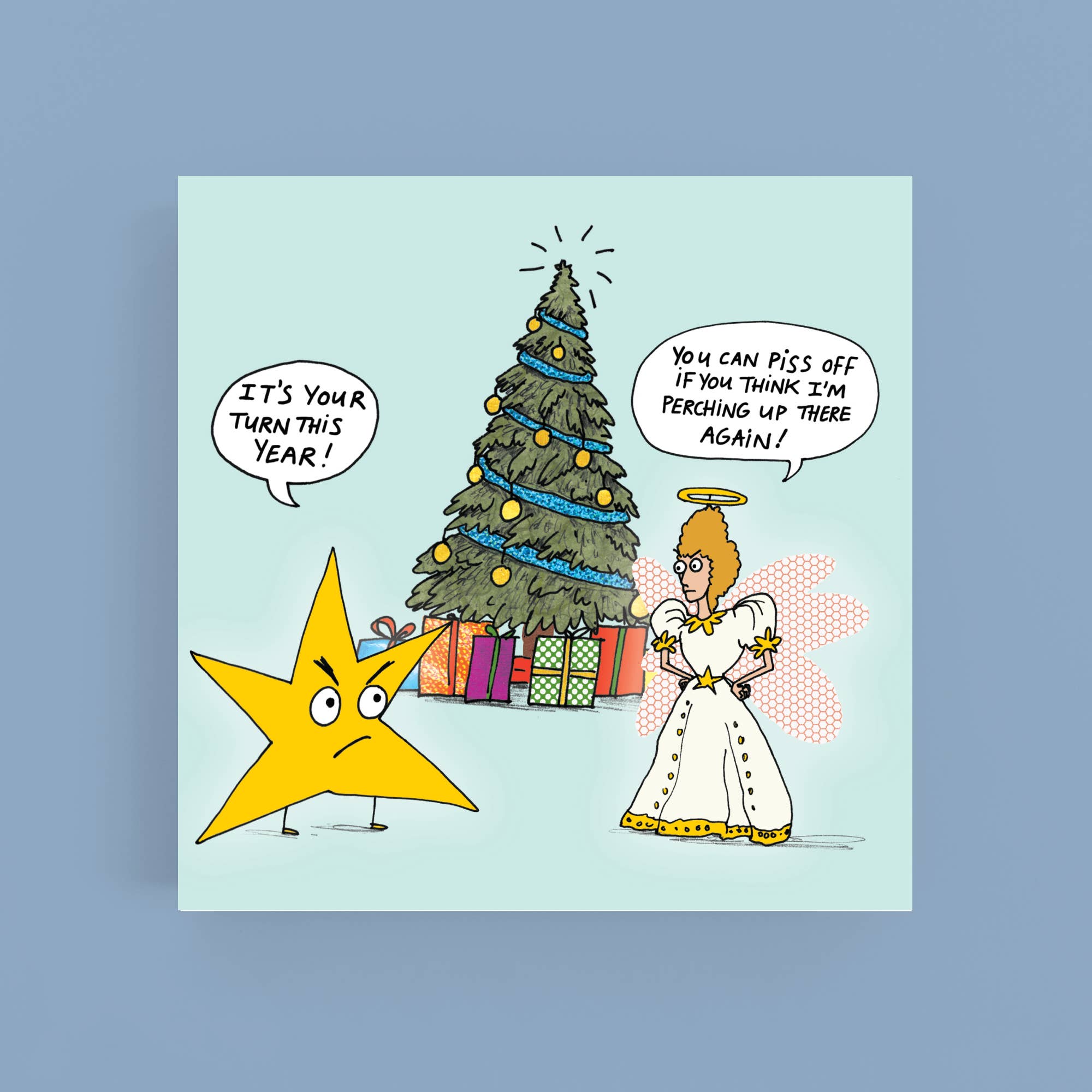 Star & Angel  - Christmas Card by Cardinky
