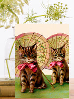 画像をギャラリービューアに読み込む, Parasols  Whimsical Greeting Card Madame Treacle
