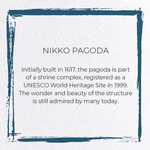 Load image into Gallery viewer, NIKKO PAGODA: Japanese Greeting Card
