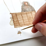 Load image into Gallery viewer, Hot Air Baboon Print: A4
