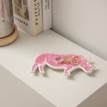Load image into Gallery viewer, Helio Ferretti Rhino Jewellery Tray - Pink &amp; White: Green
