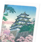 Load image into Gallery viewer, NAGOYA CASTLE IN THE SPRING: Japanese Greeting Card
