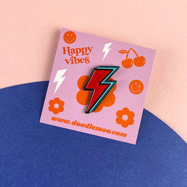 Lightning Enamel Pin