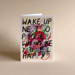 画像をギャラリービューアに読み込む, Wake Up greetings card by Adam Bridgland Olive Press
