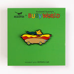 Load image into Gallery viewer, Richard Scarry Hotdog Car Enamel Pin
