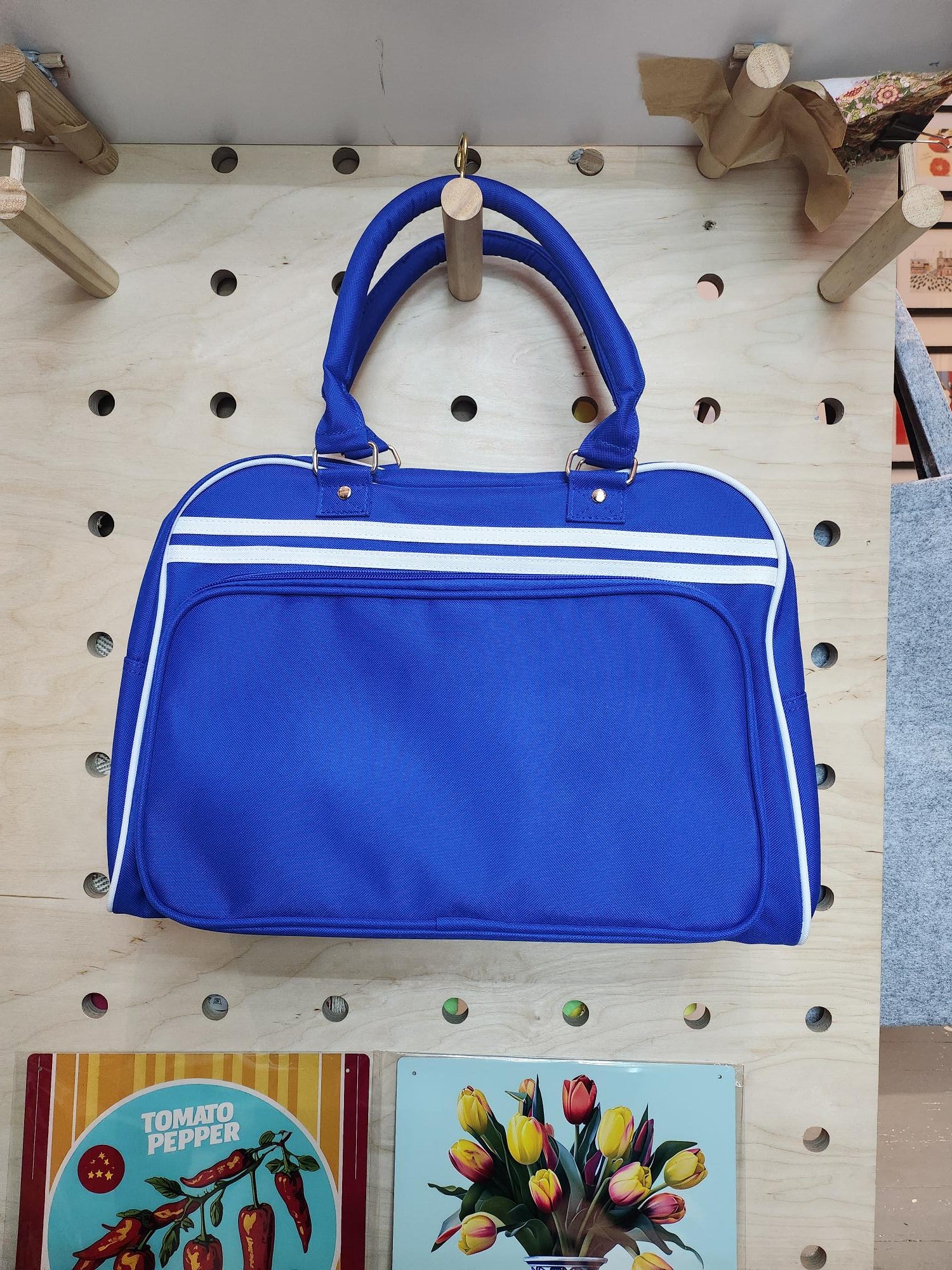 Retro Bowling Bag Blue