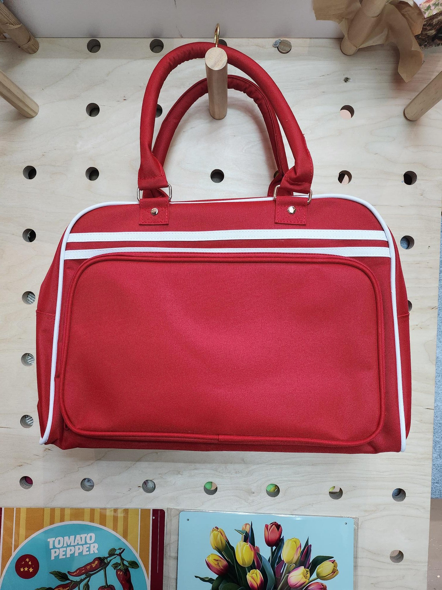 Retro Bowling Bag Red