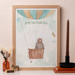 Load image into Gallery viewer, Hot Air Baboon Print: A4
