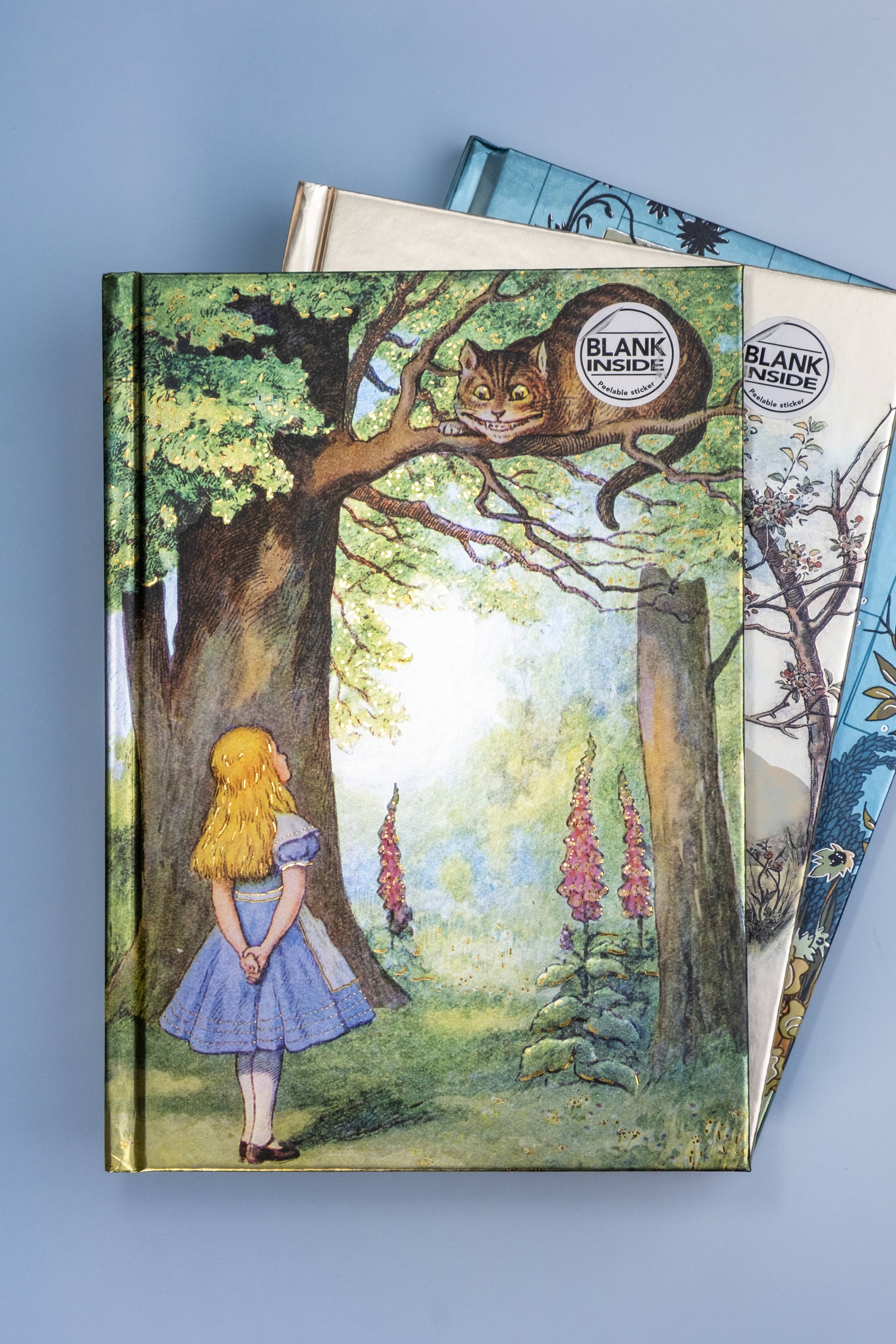 Alice and the Cheshire Cat Foiled Blank Journal/Notebook