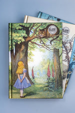 Load image into Gallery viewer, Alice and the Cheshire Cat Foiled Blank Journal/Notebook

