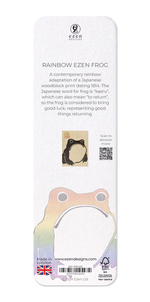 Load image into Gallery viewer, RAINBOW FROG: Japanese Bookmark
