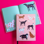 Laden Sie das Bild in den Galerie-Viewer, Ginger Pattern Dogs Illustrated journal
