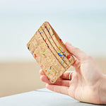 Load image into Gallery viewer, Natural Cork Credit Card Holder: Multi-Colored
