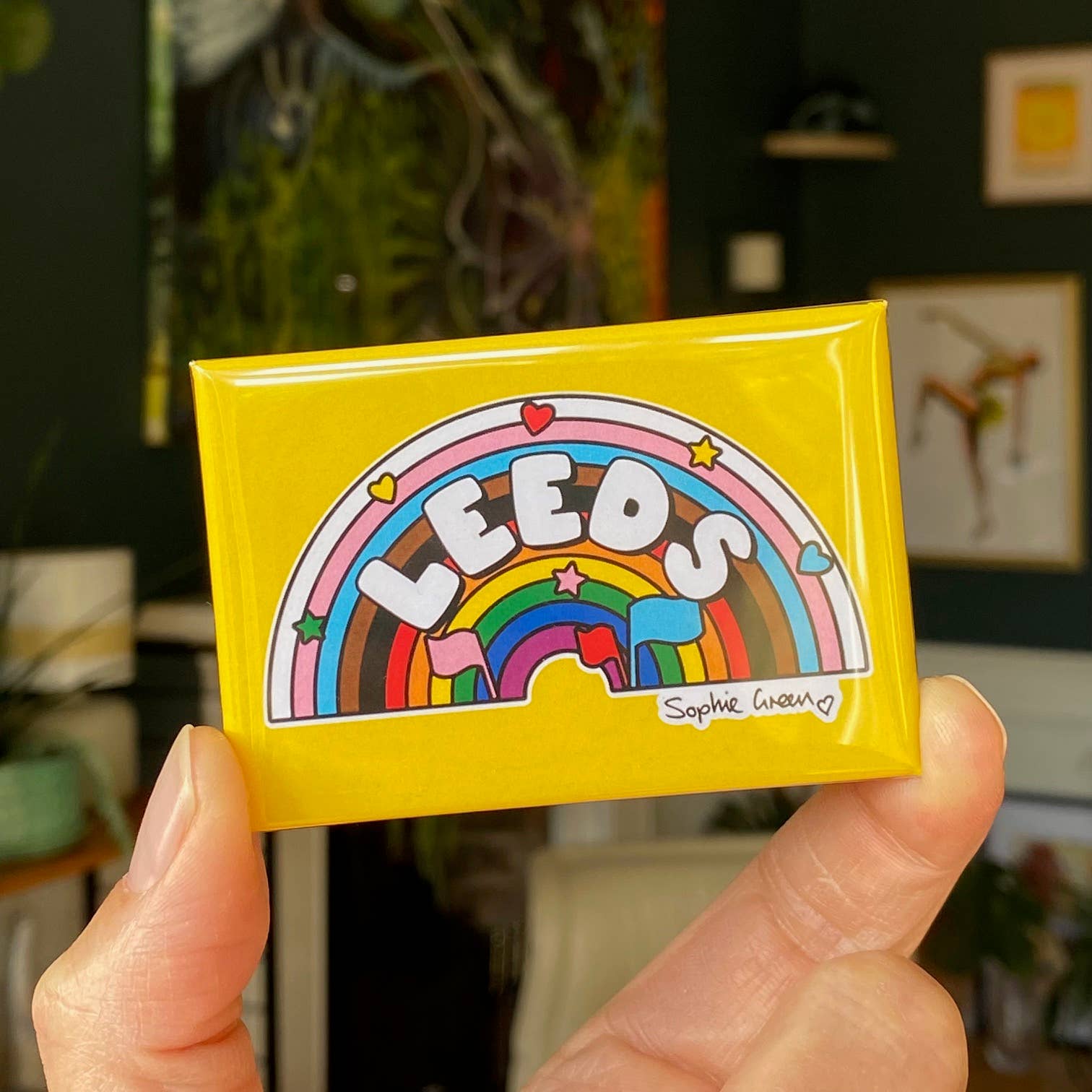 Leeds Rainbow Fridge Magnet