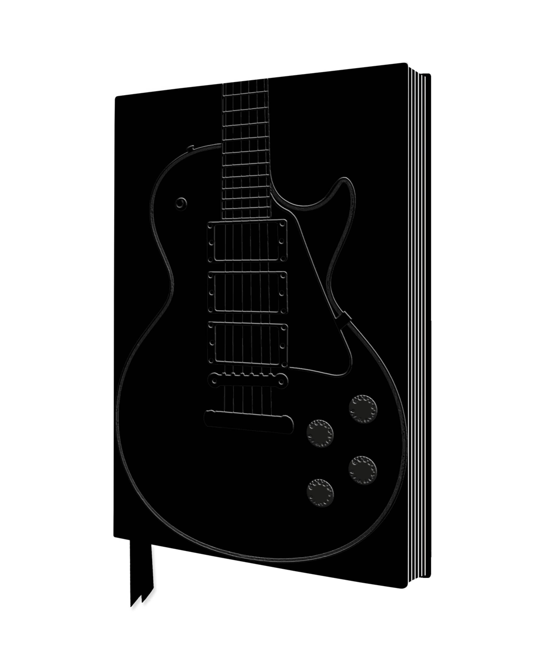 Black Gibson Guitar Artisan Art Notebook/Journal