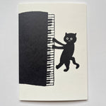 Load image into Gallery viewer, Jazz Cats Card - Piano: Single card
