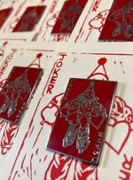Carica l'immagine nel visualizzatore di Gallery, Joker Sad Clown Enamel Badge
