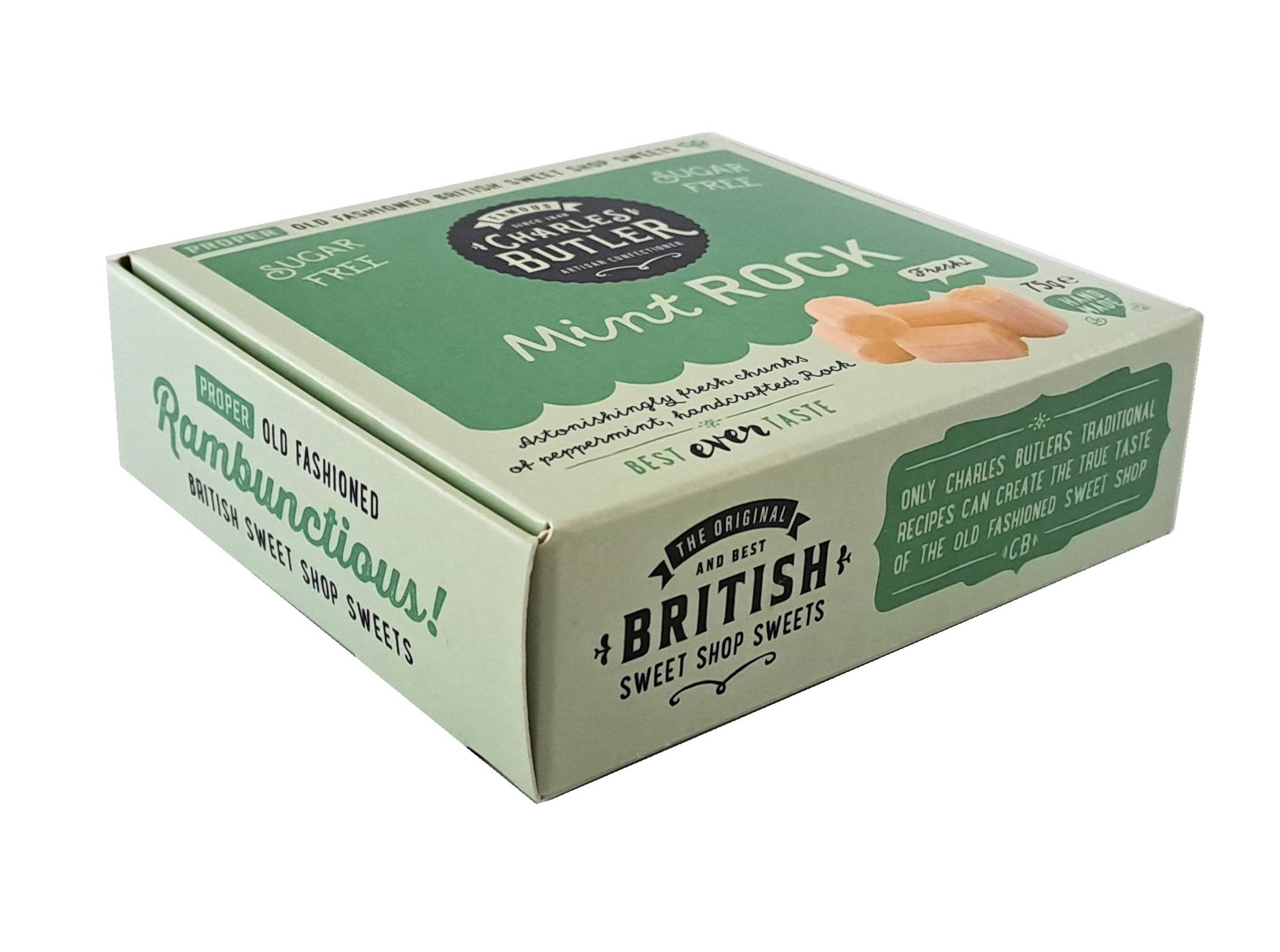 Charles Butler Sugar Free Mint Rock 75g