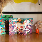 Load image into Gallery viewer, Mighty Min concertina 3D kids greetings card by Melissa Castrillón Olive Press
