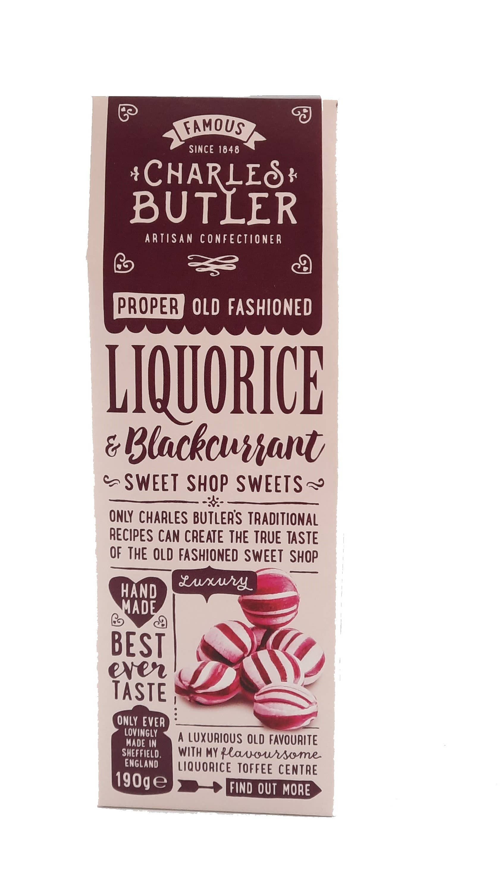 Charles Butler Liquorice & Blackcurrant 190g
