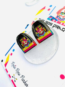 90's Drag Race edgy funky colourful stud earrings by Rosie Rose Parker