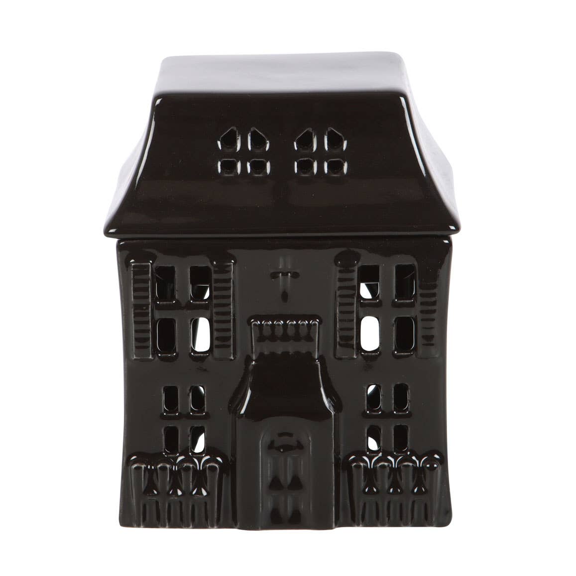 Gothic Black Haunted House Halloween Oil Burner