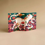 Load image into Gallery viewer, Mighty Min concertina 3D kids greetings card by Melissa Castrillón Olive Press
