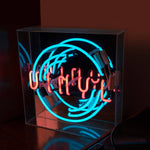Laden Sie das Bild in den Galerie-Viewer, Vinyl Large Glass Neon Sign: Blue
