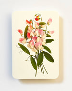 Load image into Gallery viewer, Pink Sweet Peas Greeting Card | Luxury Cards from Canonbury Press
