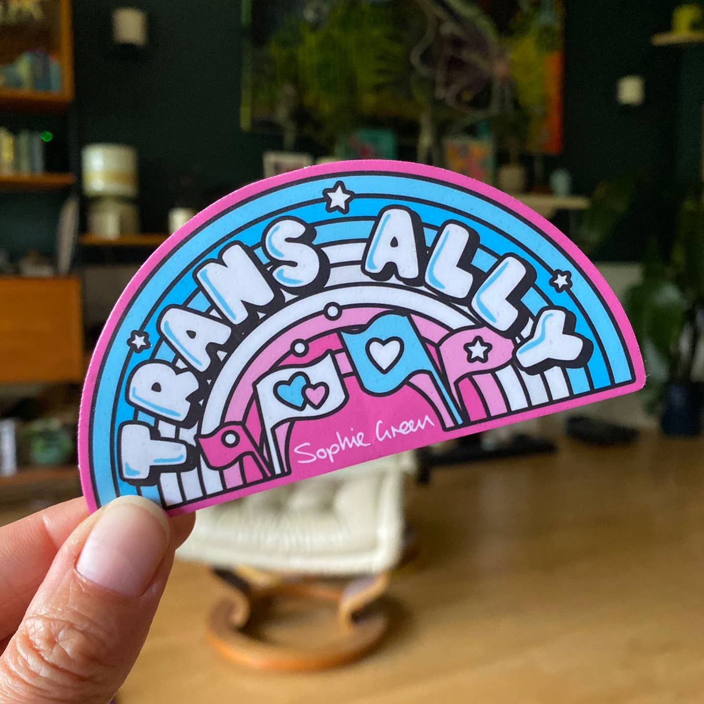 Trans Ally Big Vinyl Sticker
