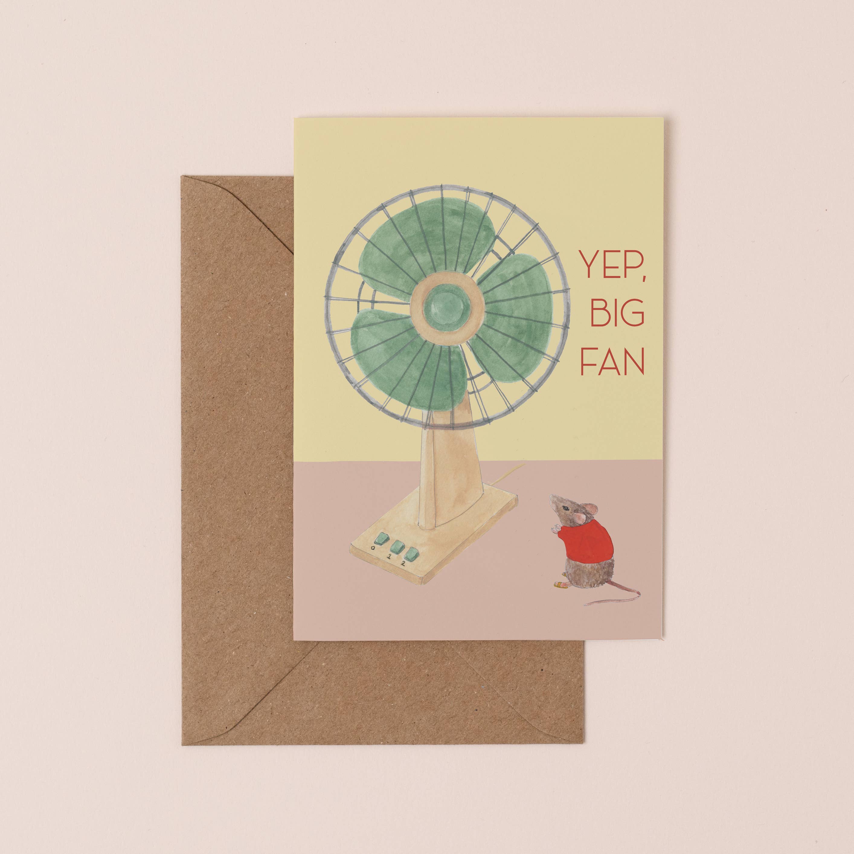 Yep, Big Fan – Greeting Card by Mister Peebles – Masato Jones