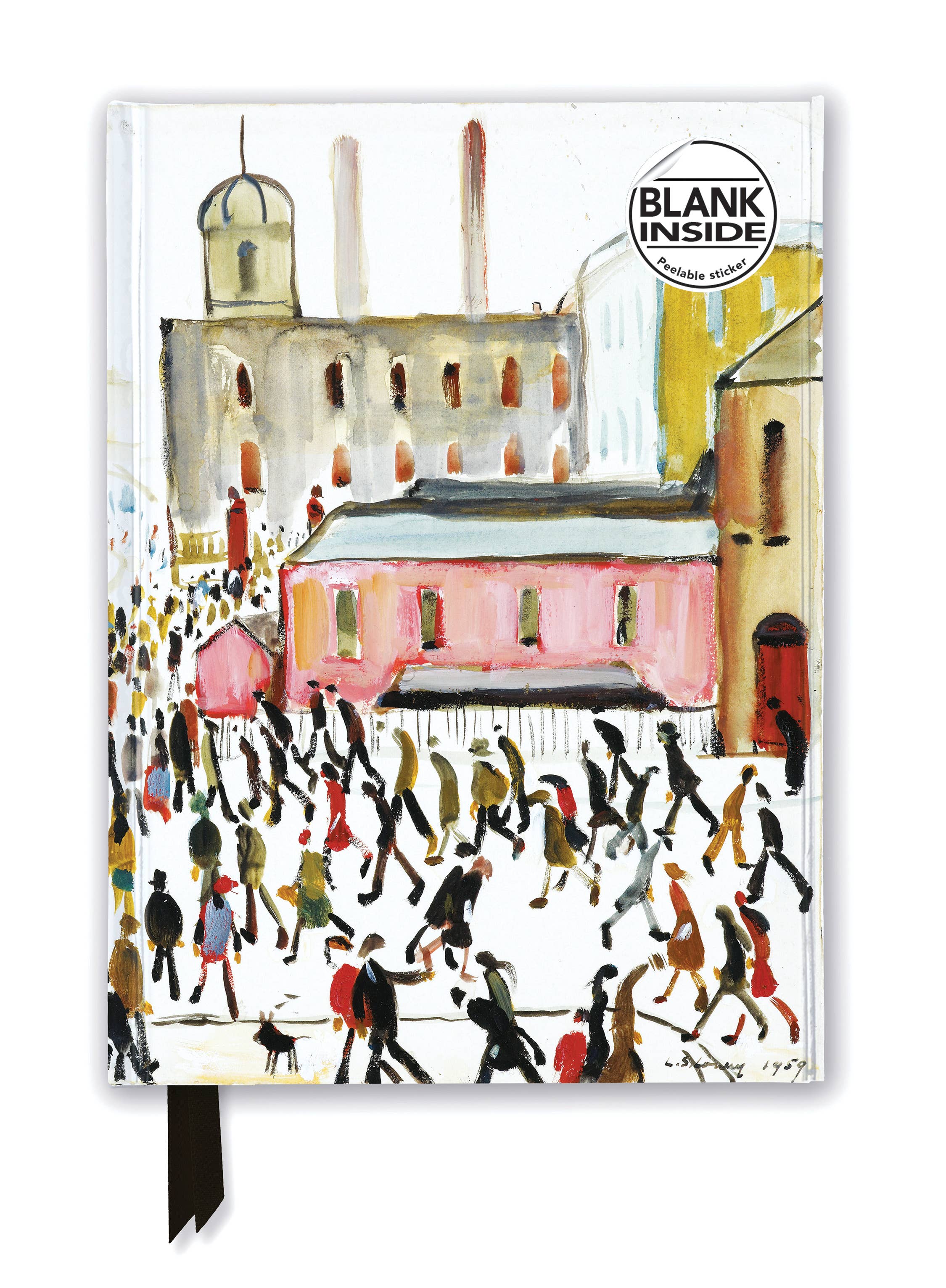 L.S. Lowry: Going to Work - Foiled Blank Journal/Notebook