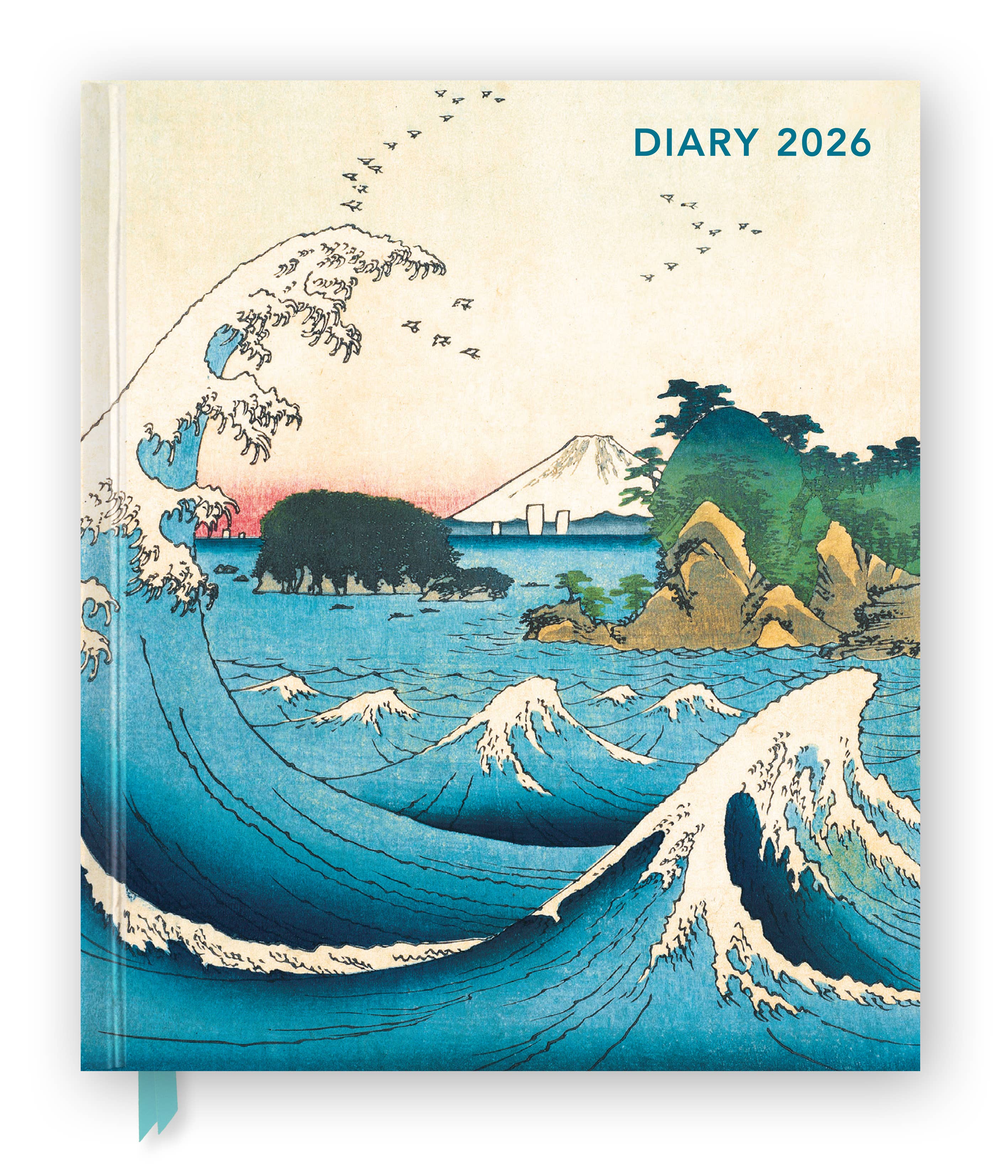 Japanese Woodblocks 2026 Desk Diary Planner - Week to View