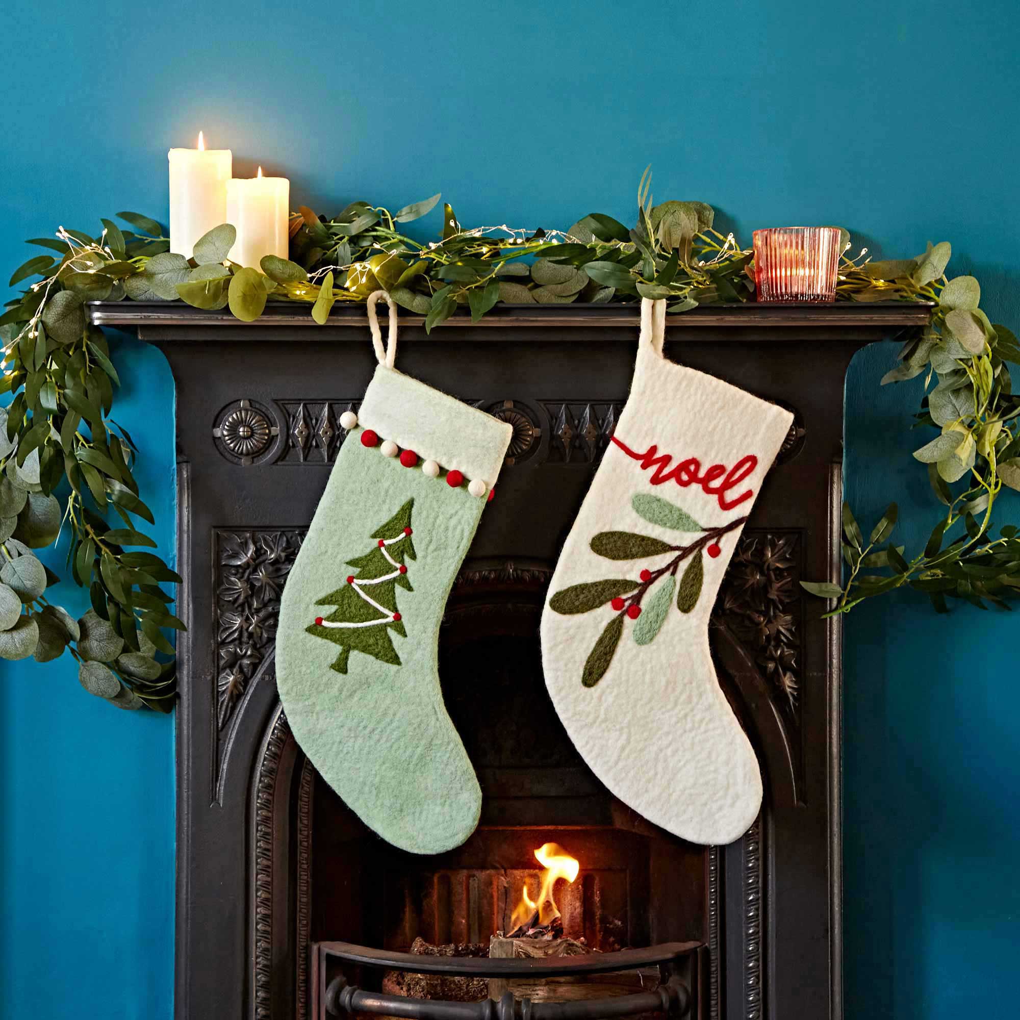 Felt Christmas Stocking: Tree