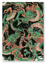 Carica l'immagine nel visualizzatore di Gallery, THREE DRAGONS: Japanese Art Print: A4
